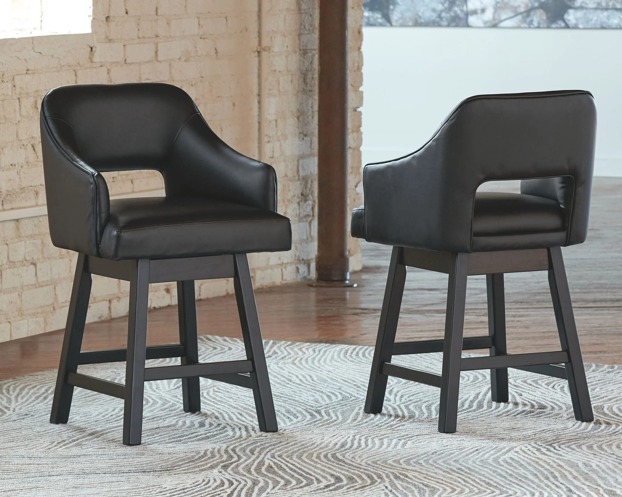 Tallenger - Upholstered Swivel Barstool (Set of 2) - Image 5